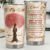 I Choose You To Do Life With Hand In Hand & Side By Side - Personalized Tumbler - To My Wife, Gift For Wife, Anniversary, Engagement, Wedding, Marriage Gift