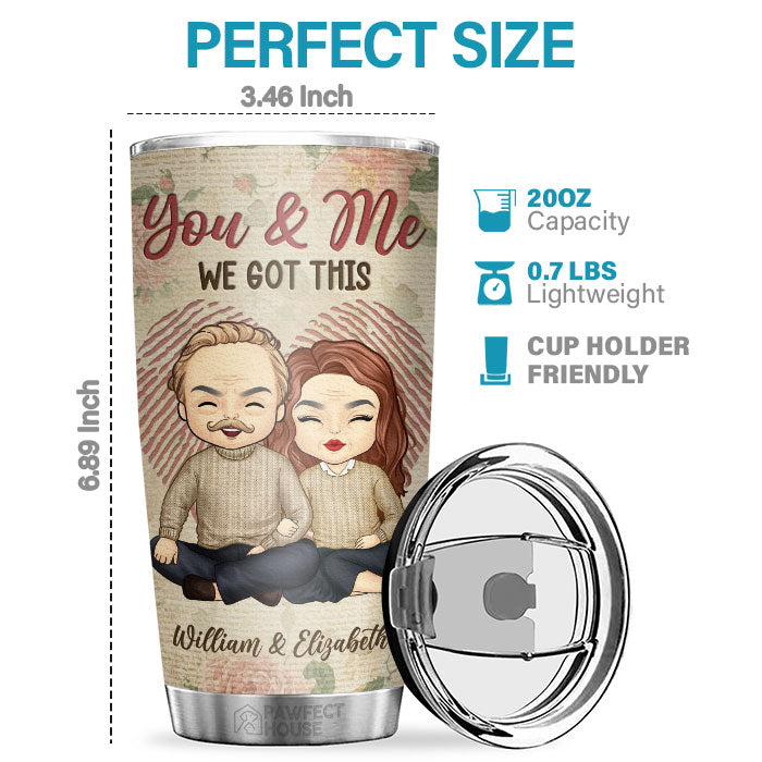 Happily Annoying Each Other & Still Going Strong - Personalized Tumbler - Gift For Couple, Husband Wife, Anniversary, Engagement, Wedding, Marriage Gift