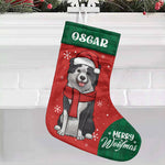 Sending You Pugs And Kisses This Christmas - Personalized Custom Christmas Stocking - Gift For Pet Lovers, Christmas Gift