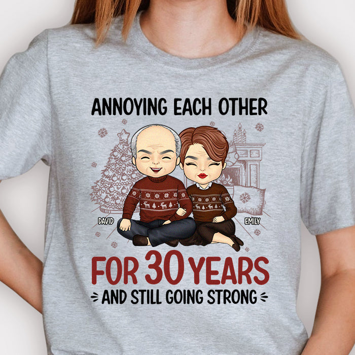 Annoying Each Other And Still Going Strong - Personalized Custom Unisex T-shirt, Hoodie, Sweatshirt - Gift For Couple, Husband Wife, Anniversary, Engagement, Wedding, Marriage Gift, Christmas Gift
