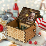 In My Heart You Will Always Stay - Personalized Music Box - Upload Image, Memorial Gift, Sympathy Gift
