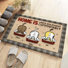 Home Is Where You Pooped Comfortably - Personalized Decorative Mat - Gift For Pet Lovers, Pet Owners, Pet Gift