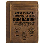 I'd Bite Him In The Nuts - Personalized Card Wallet - Gift For Dad, Gift For Father's Day