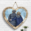 Till Our First Kiss Heart Shape Season - Personalized Shaped Wood Sign - Gift For Couples, Husband Wife