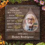 You Are Loved Beyond Words And Missed Beyond Measure - Personalized Memorial Stone, Human Grave Marker - Upload Image, Memorial Gift, Sympathy Gift