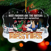Best Friends Are The Sisters - Personalized Custom Benelux Shaped Acrylic Christmas Ornament - Gift For Bestie, Best Friend, Sister, Birthday Gift For Bestie And Friend, Christmas Gift