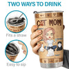 Once Upon A Time, There Was A Girl Who Really Loved Cats, It Was Me - Personalized Tumbler - Gift For Cat Lovers, Cat Owners, Cat Gift, Gift For Pet Lovers