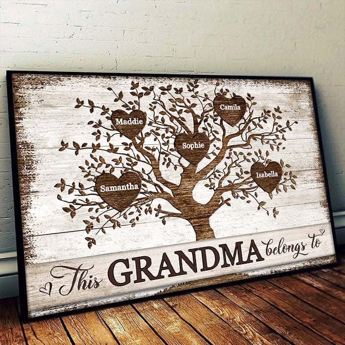 This Grammy Belongs To - Personalized Horizontal Poster
