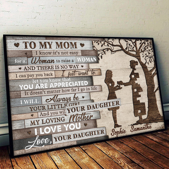 I Will Always Be Your Little Girl - Personalized Horizontal Poster