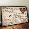 I Choose You At The Beginning And End Of Everyday - Personalized Horizontal Poster