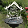 Without You Paw Prints - Personalized Memorial Garden Solar Light - Memorial Gift, Sympathy Gift