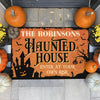 Enter At Your Own Risk - Personalized Decorative Mat, Halloween Ideas.