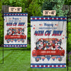 Happy Independence Day - 4th Of July Decoration - Personalized Dog Flag