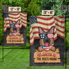 Welcome To The Dog's House - 4th Of July Decoration - Personalized Dog Flag