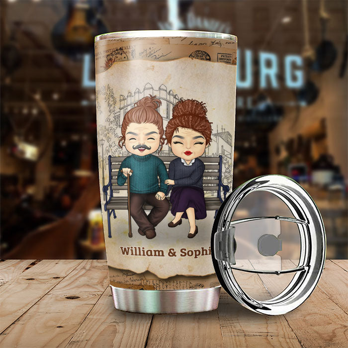 Meeting You Was Fate - Gift For Couples, Personalized Tumbler