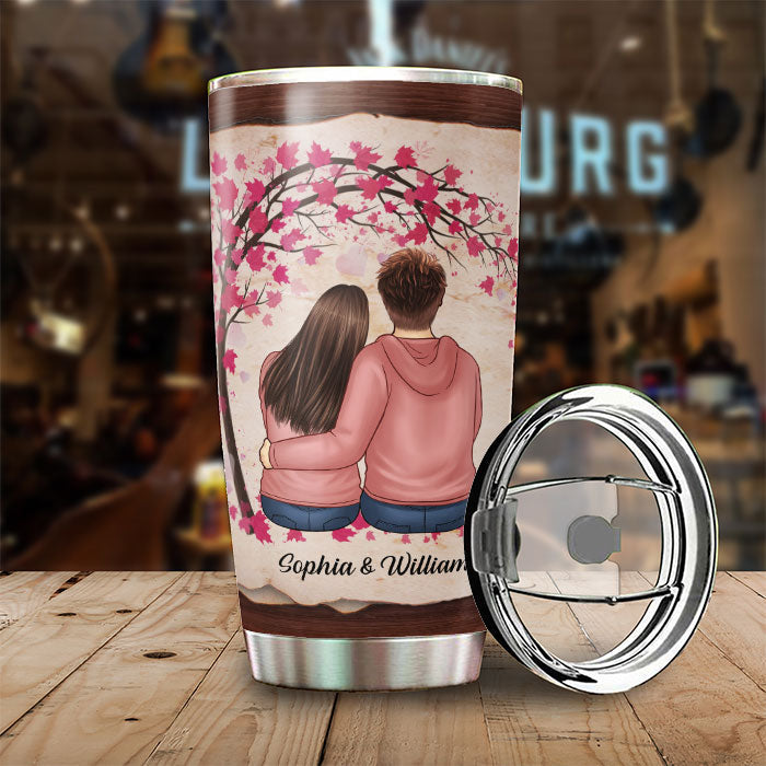 You Make Me A Better Person, I Love You Forever & Always - Gift For Couples, Personalized Tumbler