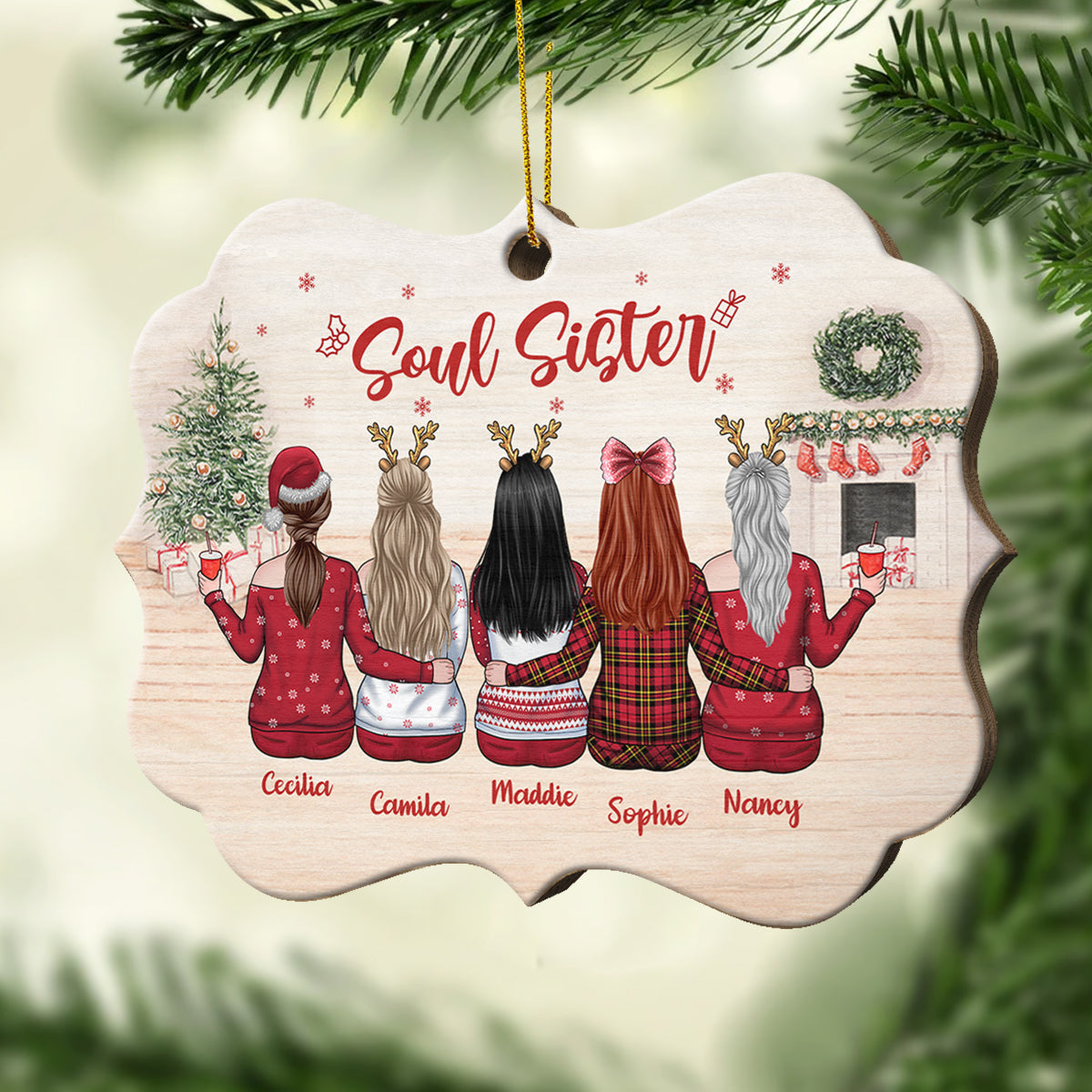 Always Better Together - Personalized Shaped Ornament.