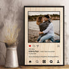 Instagram Style - Upload Image, Personalized Vertical Poster