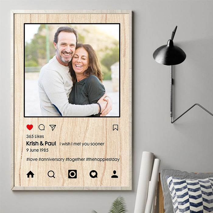Instagram Style - Upload Image, Personalized Vertical Poster