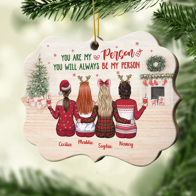 Always Better Together - Personalized Custom Benelux Shaped Wood Christmas Ornament