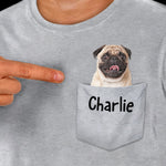 Put Your Pet In The Pocket Upload Image - Gift For Dog Lovers, Personalized Unisex T-Shirt