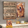 Don't Cry For Me Mom I'm OK - Upload Image, Personalized Horizontal Canvas