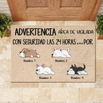 Todos los invitados deben ser aprobados por el perro Spanish - Funny Personalized Dog Decorative Mat