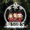 We're Besties Forever - Bestie Personalized Custom Ornament - Acrylic Snow Globe Shaped - New Arrival, Christmas Gift For Best Friends, BFF, Sisters