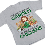 Work In My Garden - Personalized Unisex T-shirt, Hoodie - Gift For Gardening Lovers
