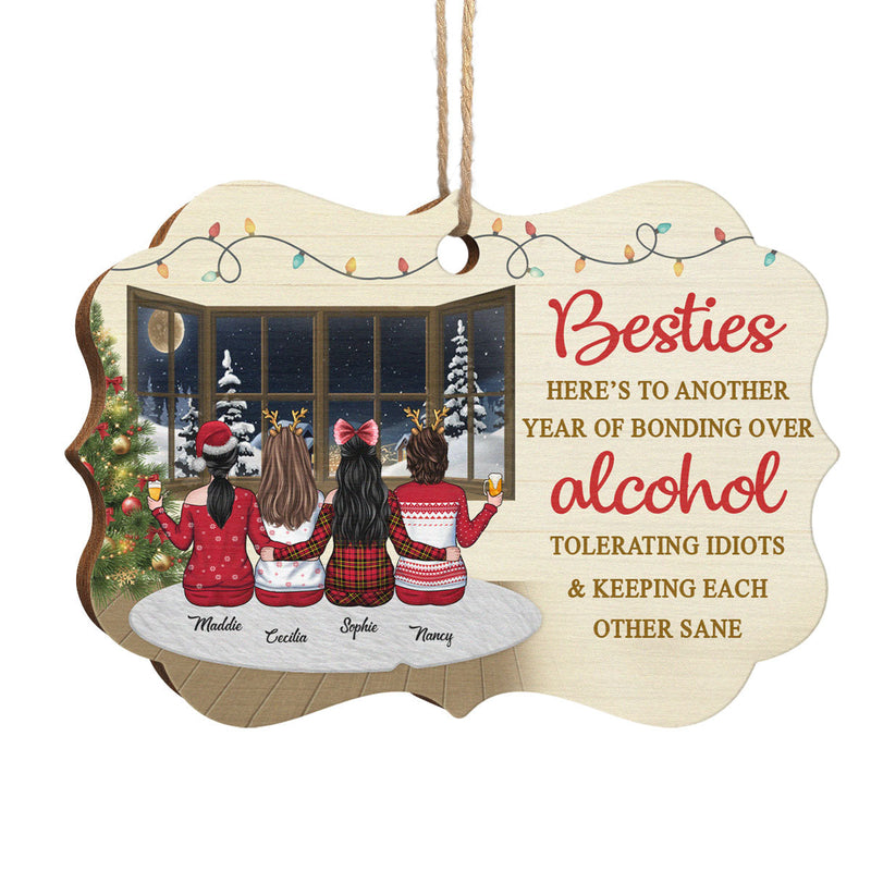 We‚re Like A Really Small Gang - Personalized Custom Benelux Shaped Wood Christmas Ornament - Gift For Bestie, Best Friend, Sister, Birthday Gift For Bestie And Friend, Christmas New Arrival Gift