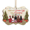 Sisters Will Always Be Connected By Heart - Personalized Custom Benelux Shaped Wood/Aluminum Christmas Ornament - Gift For Bestie, Best Friend, Sister, Birthday Gift For Bestie And Friend, Christmas New Arrival Gift