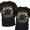 Many Years With My Best Friend - Personalized Matching Couple T-Shirt - Gift For Couple, Husband Wife, Anniversary, Engagement, Wedding, Marriage Gift