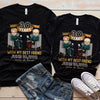 Many Years With My Best Friend - Personalized Matching Couple T-Shirt - Gift For Couple, Husband Wife, Anniversary, Engagement, Wedding, Marriage Gift