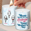I Love You Mom - Family Personalized Custom Smokeless Scented Candle - Mother's Day, Birthday Gift For Mom