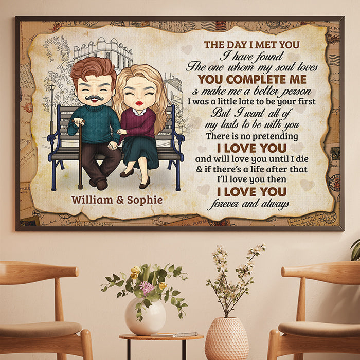 I Love You And Will Love You Until I Die - Gift For Couples, Personalized Horizontal Poster