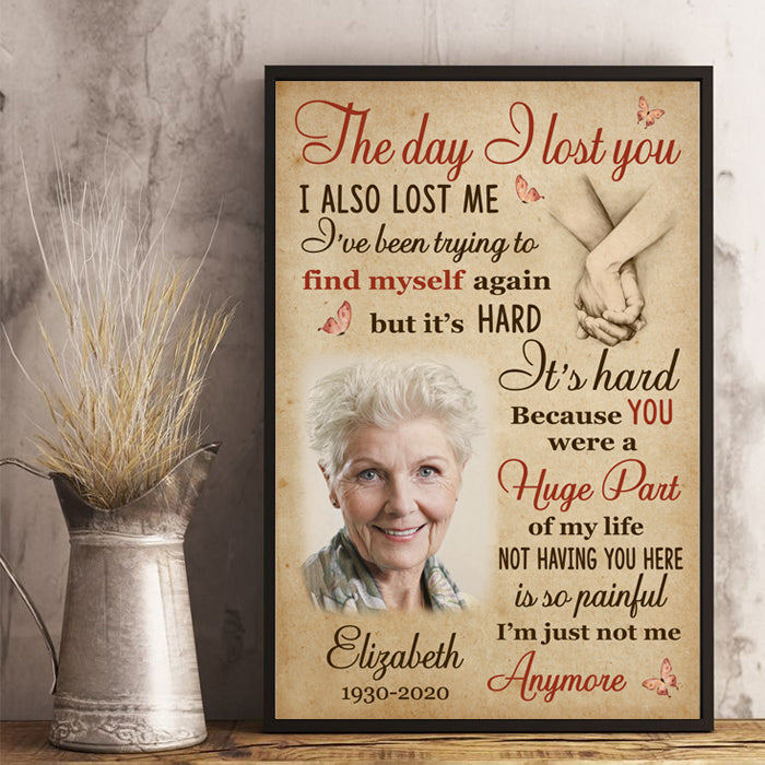 I've Been Trying To Find Myself Again - Upload Image, Personalized Vertical Poster