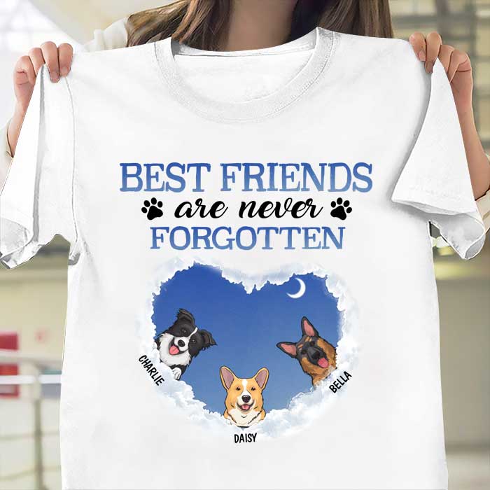 Best Friends Are Never Forgotten - Personalized Unisex T-Shirt