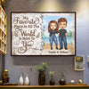 My Beloved Place Is Next To You - Gift For Couples, Personalized Horizontal Poster