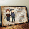 You Make Me A Better Person - I Love You Forever And Always - Gift For Couples, Personalized Horizontal Poster