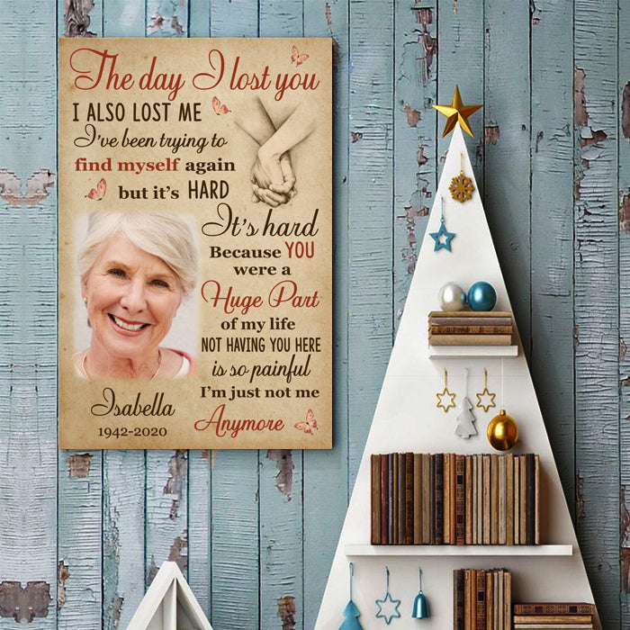 I've Been Trying To Find Myself Again - Upload Image, Personalized Vertical Poster
