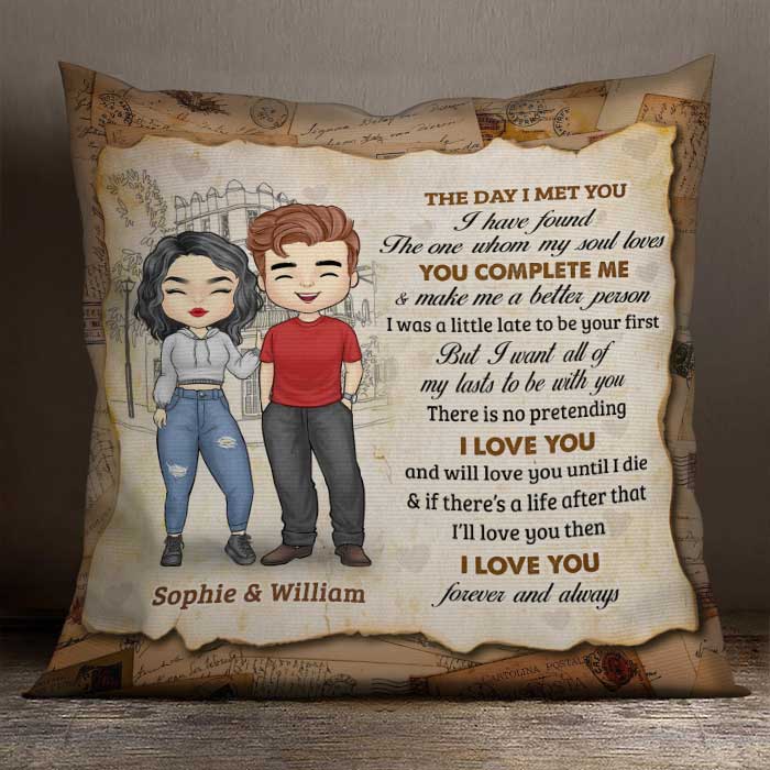 I Have Found The One Whom My Soul Loves - Gift For Couples, Personalized Pillow (Insert Included)
