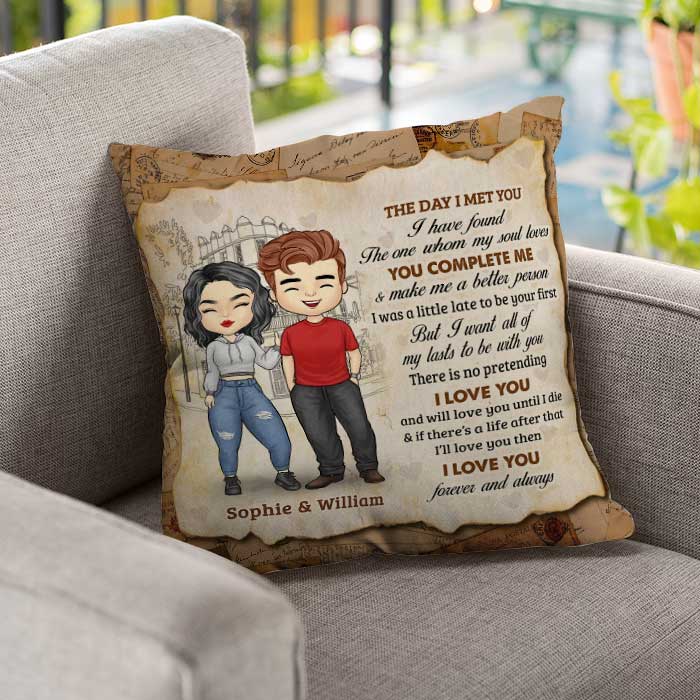 I Have Found The One Whom My Soul Loves - Gift For Couples, Personalized Pillow (Insert Included)