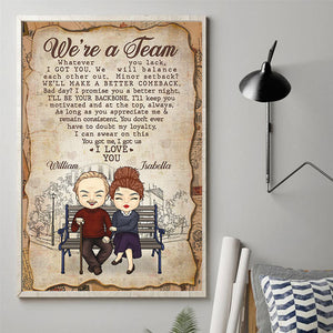 I Promise You A Better Night - Gift For Couples, Personalized Vertical Poster.