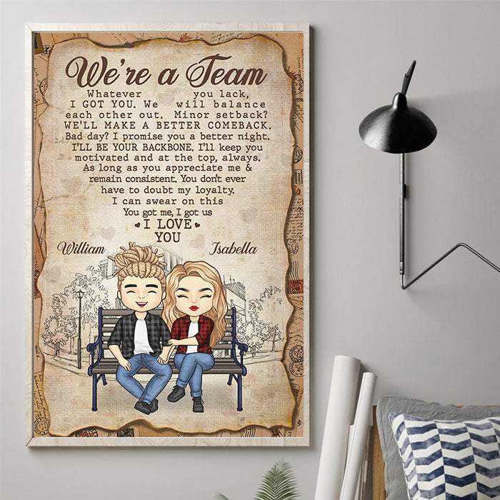 I Promise You A Better Night - Gift For Couples, Personalized Vertical Poster.