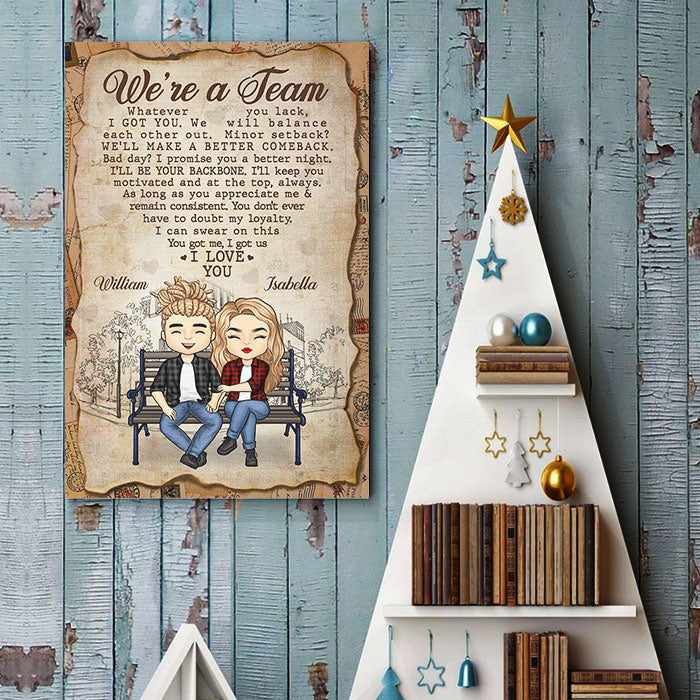 I Promise You A Better Night - Gift For Couples, Personalized Vertical Poster.