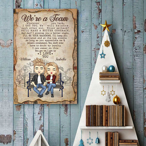 I Promise You A Better Night - Gift For Couples, Personalized Vertical Poster.