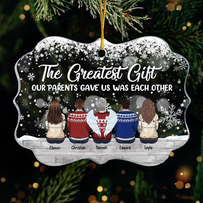 Family, Where Life Begins - Family Personalized Custom Ornament - Acrylic Benelux Shaped - New Arrival Christmas Gift For Family Members