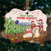 Dear Santa, Please Define Naughty - Dog & Cat Personalized Custom Ornament - Wood Benelux Shaped  - Christmas Gift For Pet Owners, Pet Lovers