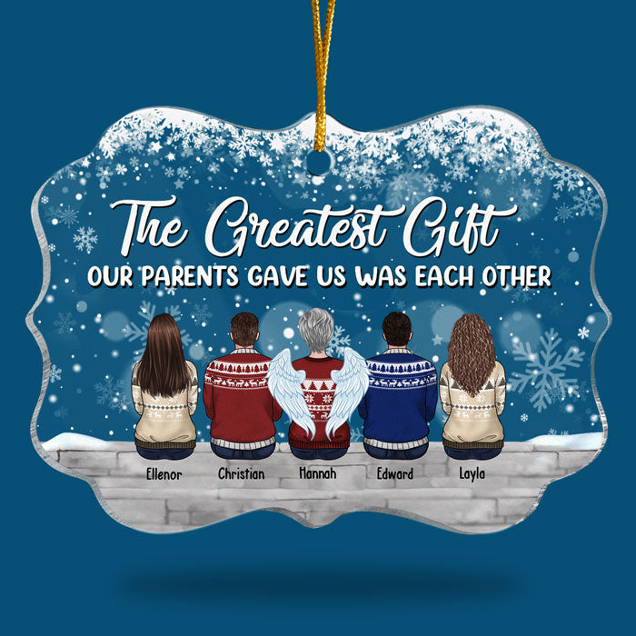 Family, Where Life Begins - Family Personalized Custom Ornament - Acrylic Benelux Shaped - New Arrival Christmas Gift For Family Members