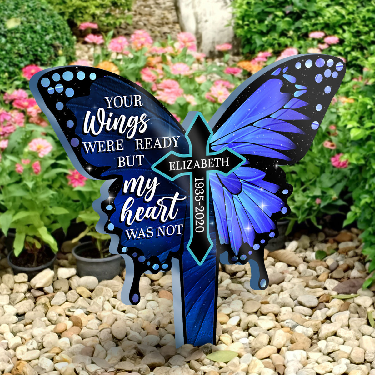 My Heart Was Not Ready - Personalized Custom Acrylic Garden Stake.